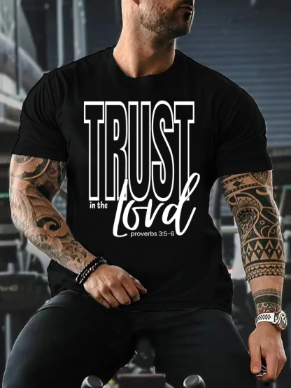 Trust in the Lord Jesus God Christian Cotton T-Shirt