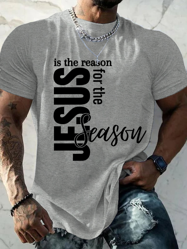 Jesus Is The Reason For The Season Jesus God Christian Cotton T-Shirt
