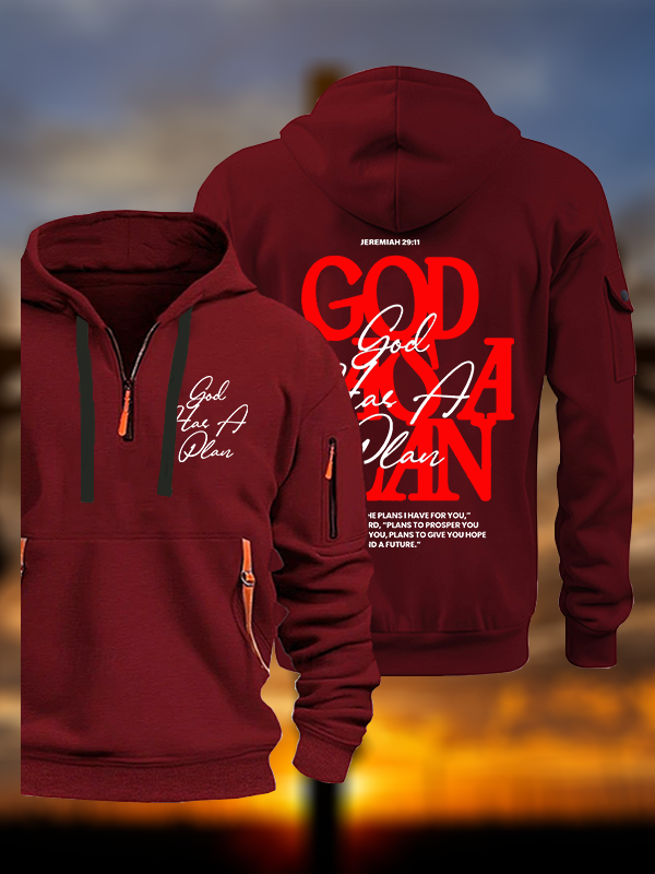 God Has A Plan Jesus God Christian Zipper Hoodies