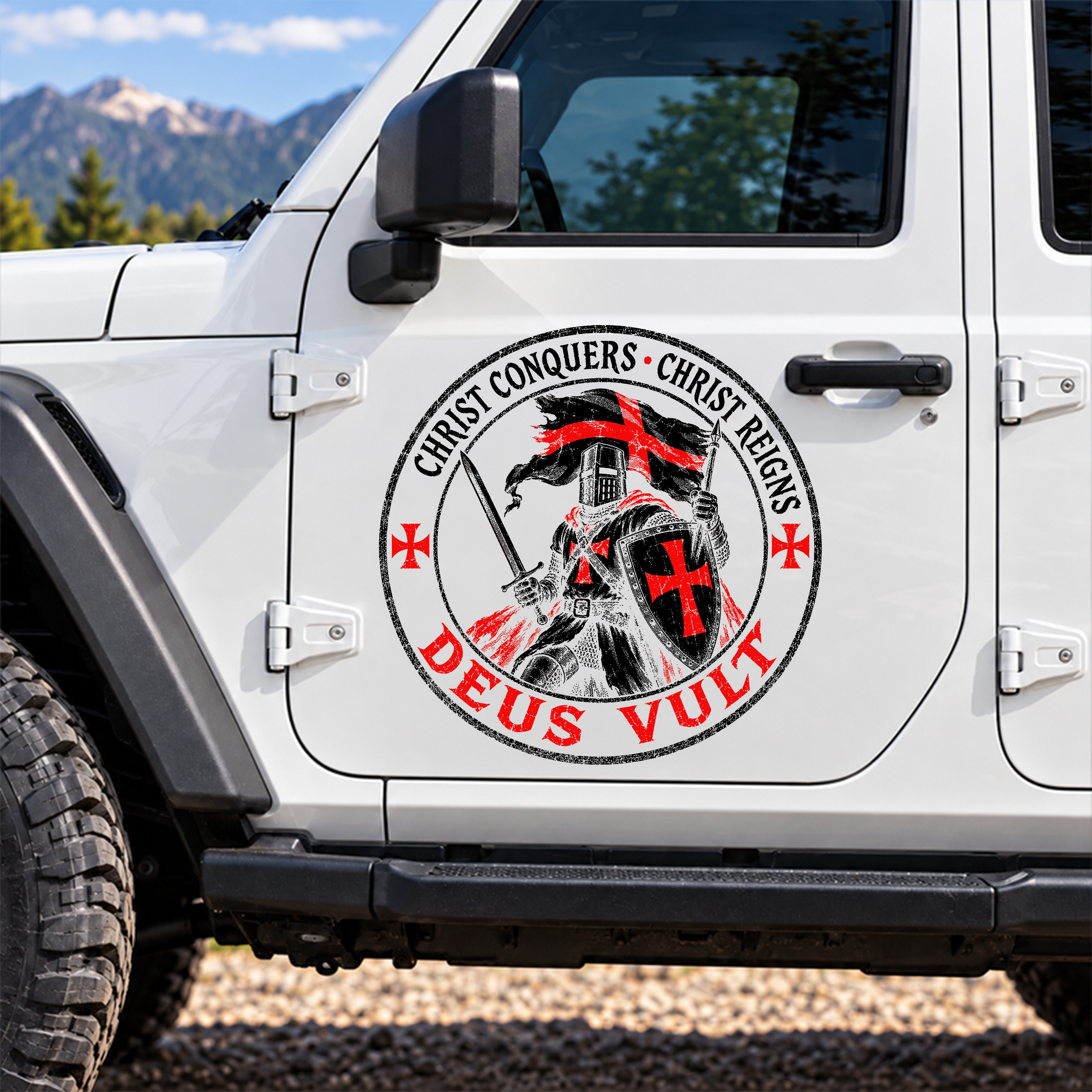 Car & Truck Vinyl Decals  - Deus Vult