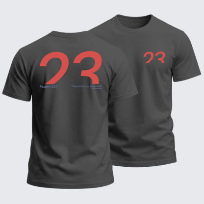Heavyweight Cotton Tee - Psalm 23:1
