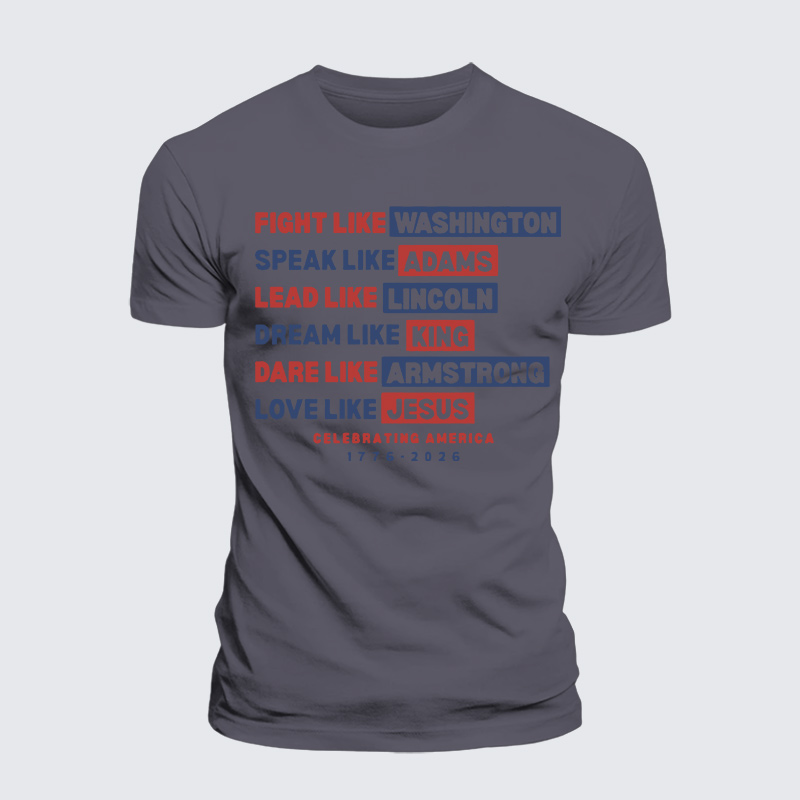 Love Like Jesus God Christian Premium Mercerized Cotton Tee