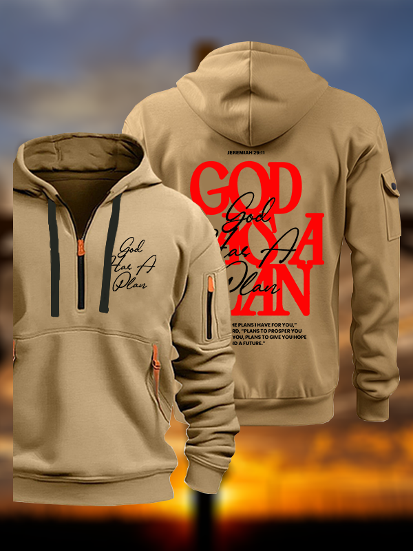 God Has A Plan Jesus God Christian Zipper Hoodies