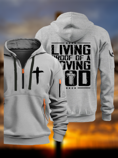 Living Proof Of A Loving God Jesus God Christian Zipper Hoodies