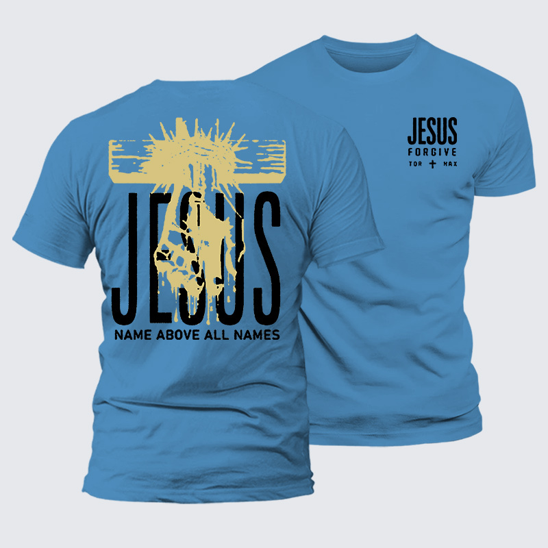 Jesus Name Above All Names Jesus God Christian Premium Mercerized Cotton Tee