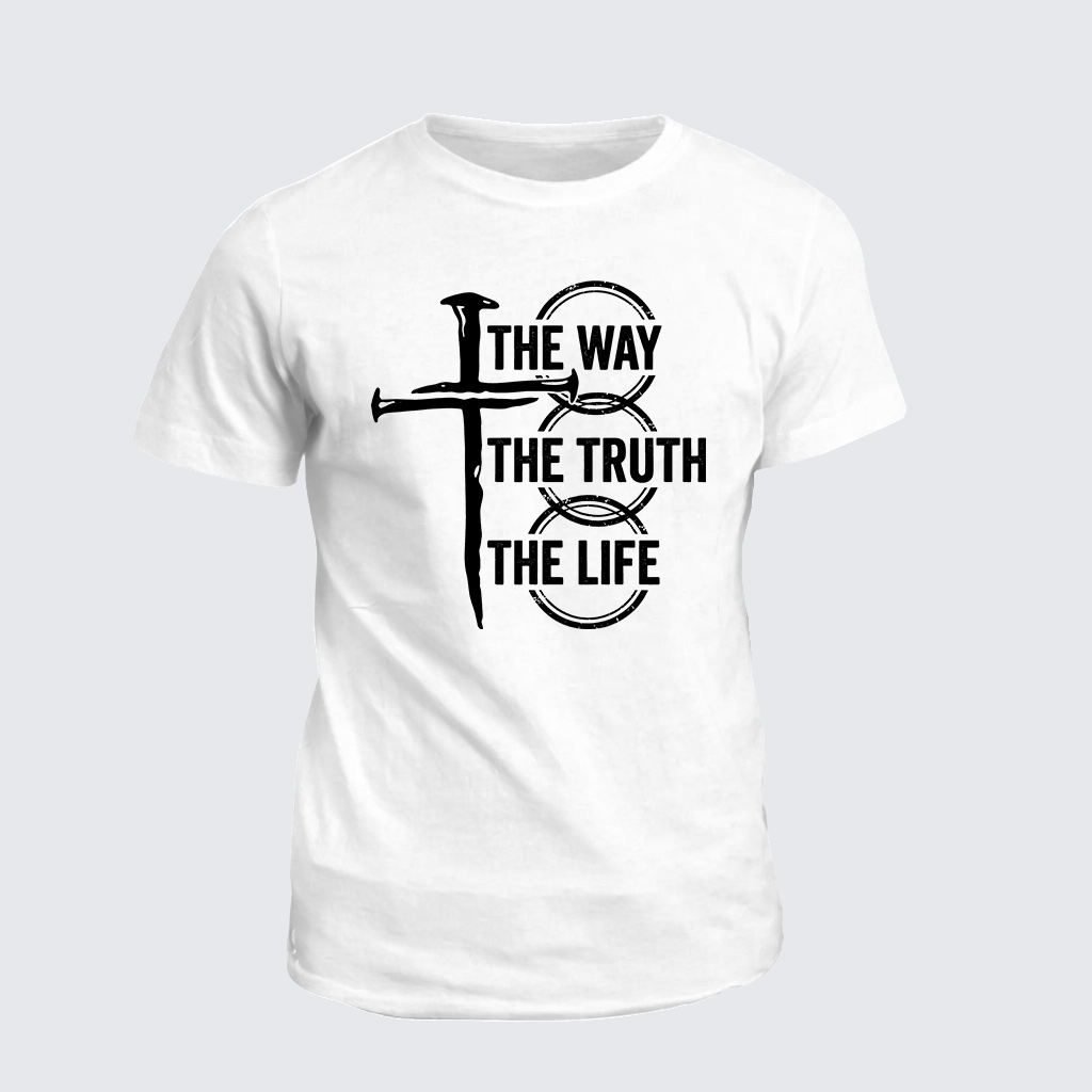 Jesus The Way The Truth The Life Jesus God Christian Cotton T-Shirt