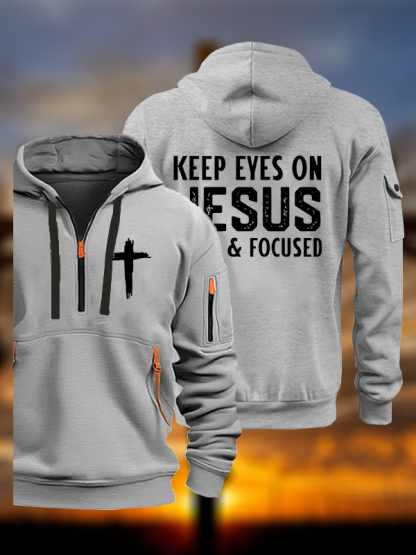 Keep Eyes On Jesus Fixed And Focused Jesus God Christian Zipper Hoodies
