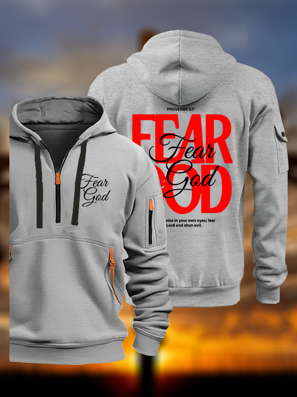 Fear God Jesus God Christian Zipper Hoodies
