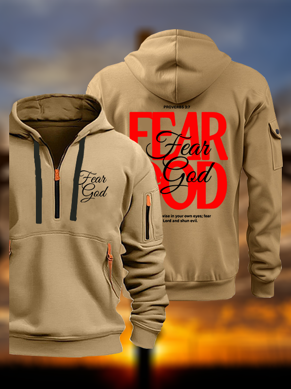 Fear God Jesus God Christian Zipper Hoodies