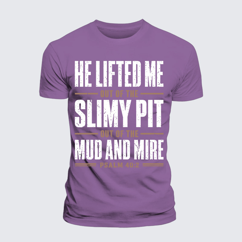 Lifted By Grace Jesus God Christian Premium Mercerized Cotton Tee