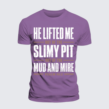 Lifted By Grace Jesus God Christian Premium Mercerized Cotton Tee