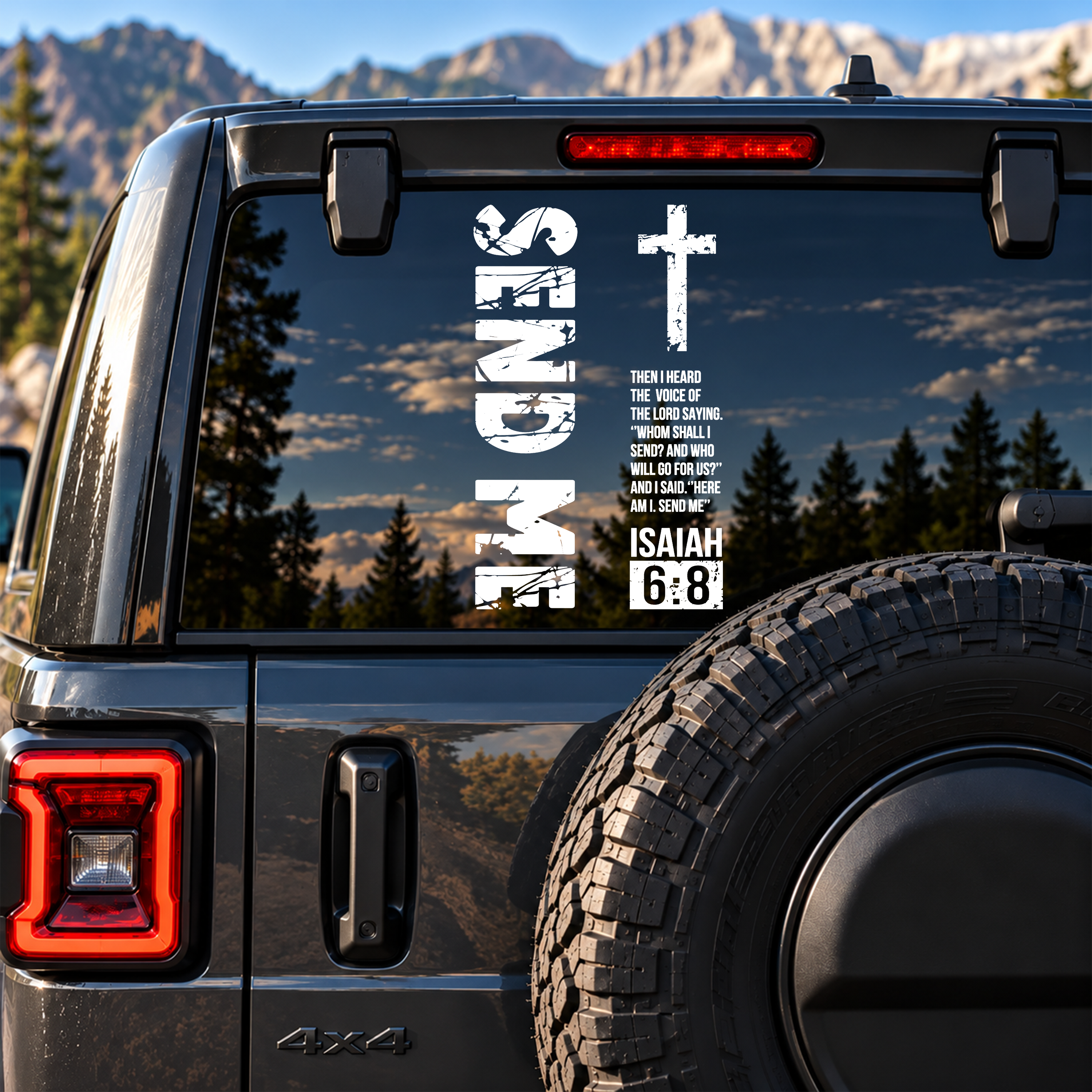 Car & Truck Vinyl Decals  - Send Me Isaiah 6:8   