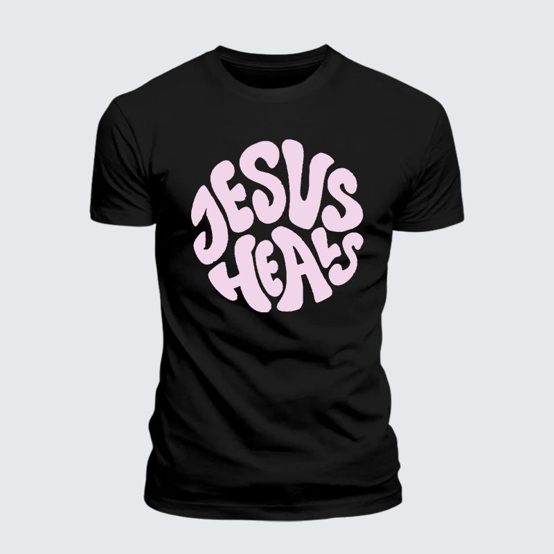 Man Of God Husband Dad Jesus God Christian Cotton T-Shirt
