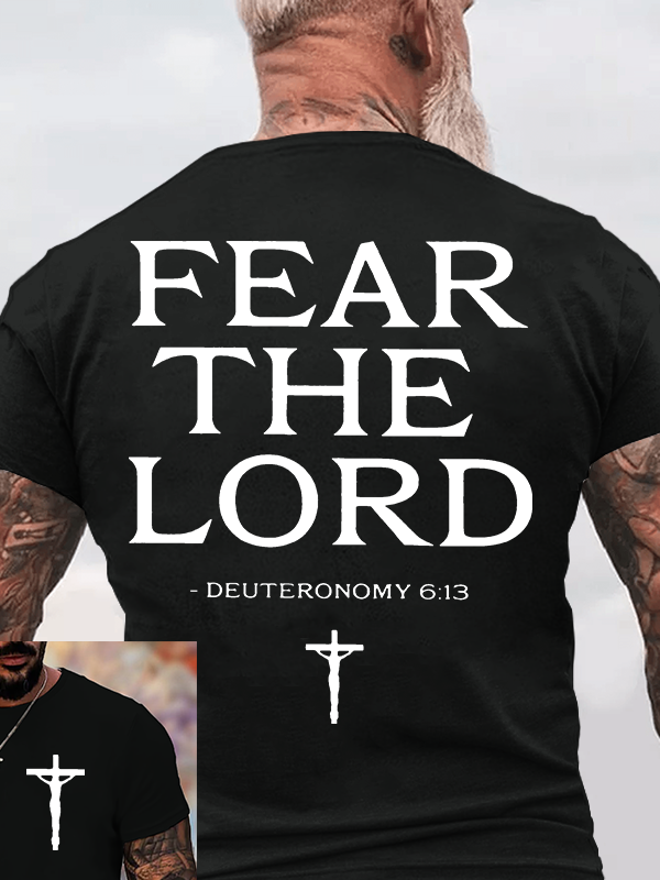 Man Of God Husband Dad Jesus God Christian Cotton T-Shirt