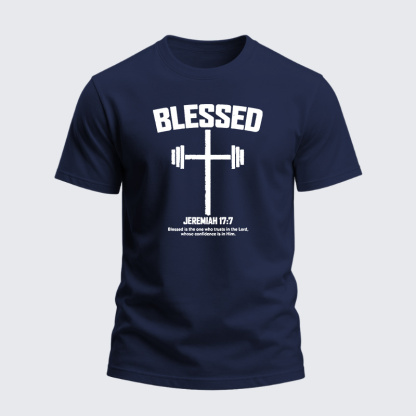 Heavyweight Cotton Tee - Blessed Cross