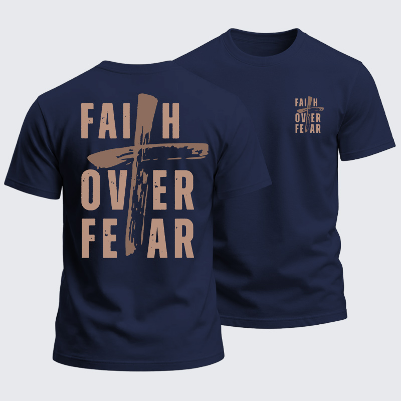 Heavyweight Cotton Tee - Faith Over Fear