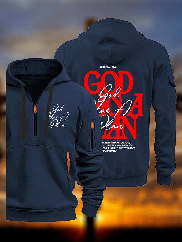 God Has A Plan Jesus God Christian Zipper Hoodies