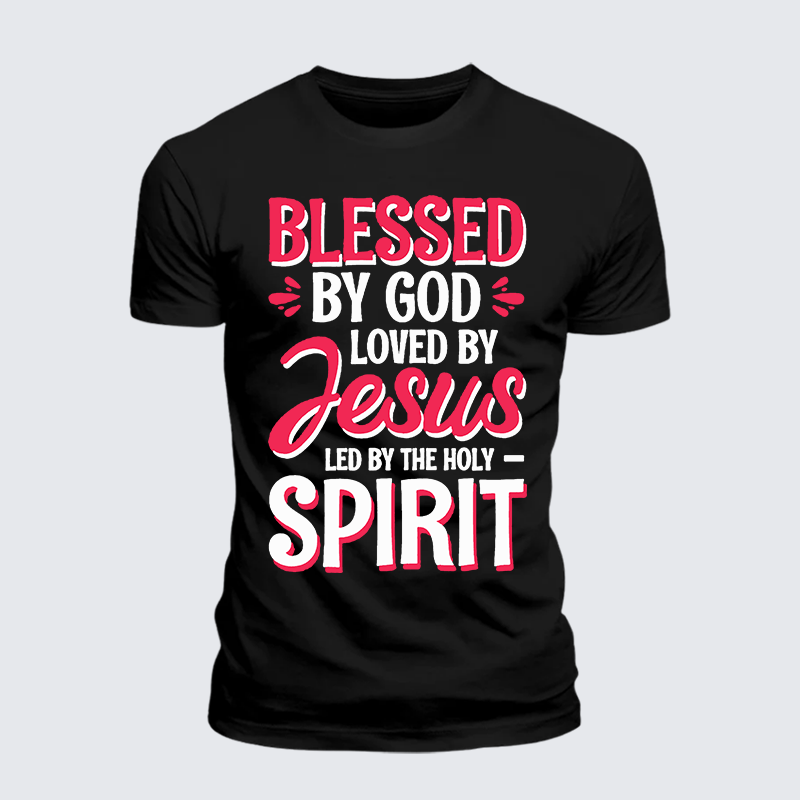 Man Of God Husband Dad Jesus God Christian Cotton T-Shirt