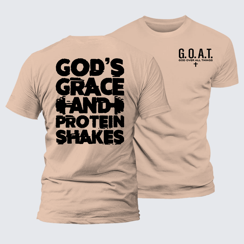 Gym Faith Jesus God Christian Premium Mercerized Cotton Tee