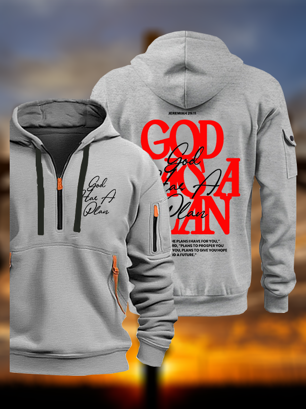 God Has A Plan Jesus God Christian Zipper Hoodies