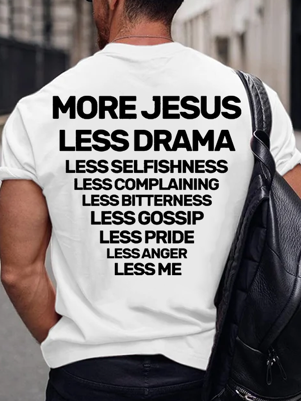 More Jesus Jesus God Christian Cotton T-Shirt