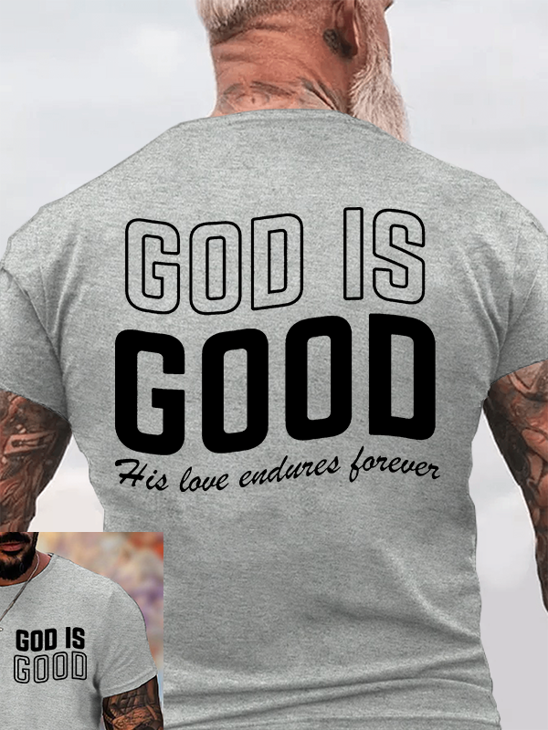 God Is Good Jesus God Christian Cotton T-Shirt