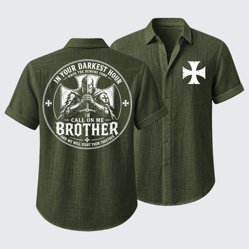 Call On Me Brother – Knights of Faith Short Sleeve Shirt