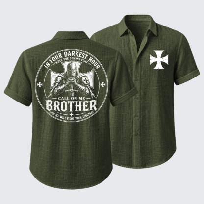 Call On Me Brother – Knights of Faith Short Sleeve Shirt
