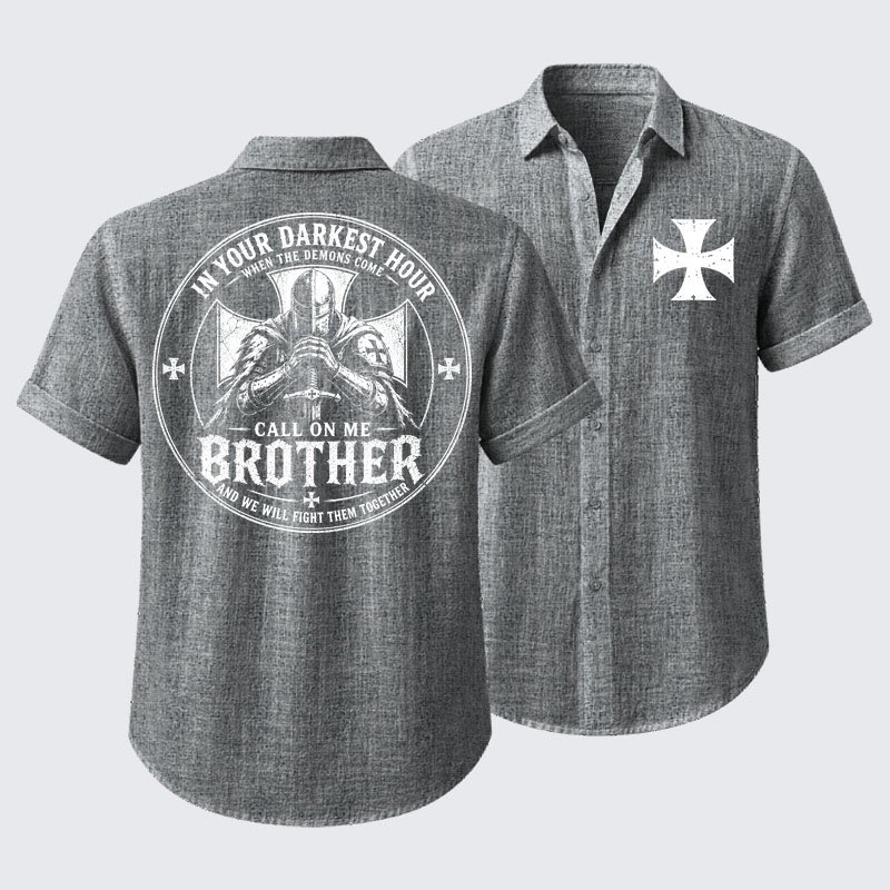 Call On Me Brother – Knights of Faith Short Sleeve Shirt
