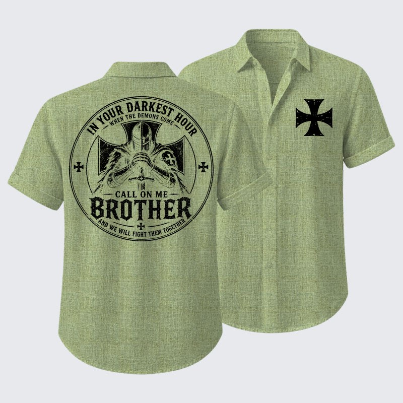 Call On Me Brother – Knights of Faith Short Sleeve Shirt