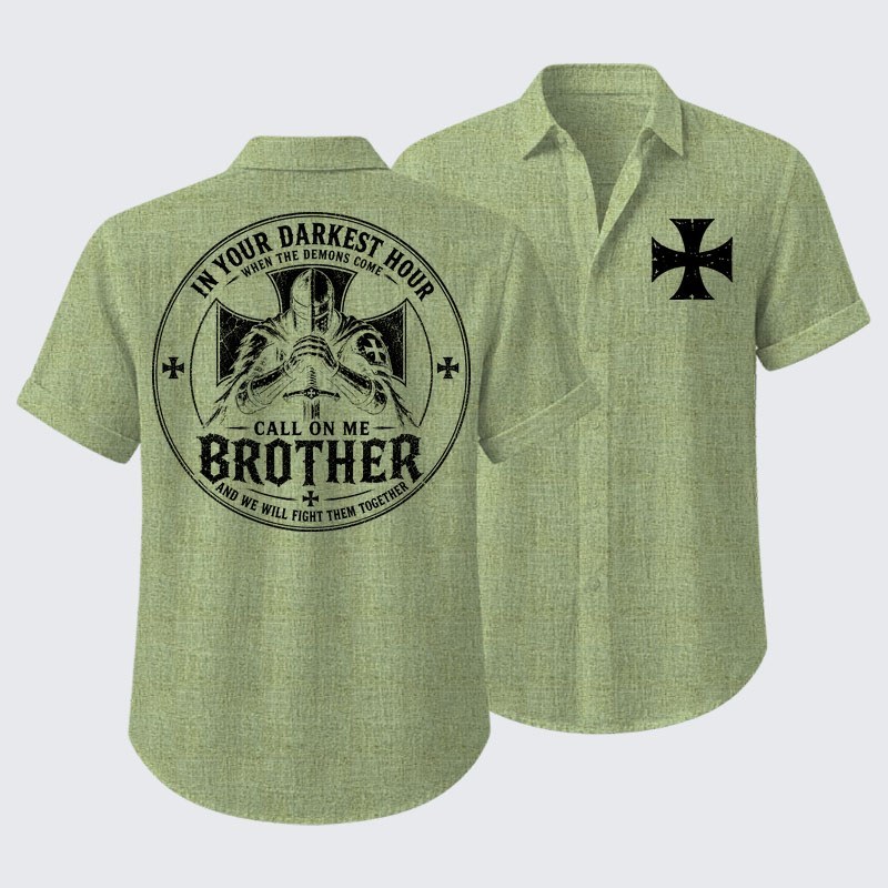 Call On Me Brother – Knights of Faith Short Sleeve Shirt