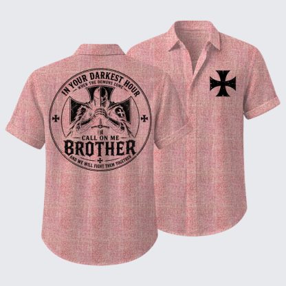 Call On Me Brother – Knights of Faith Short Sleeve Shirt