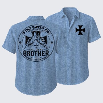 Call On Me Brother – Knights of Faith Short Sleeve Shirt