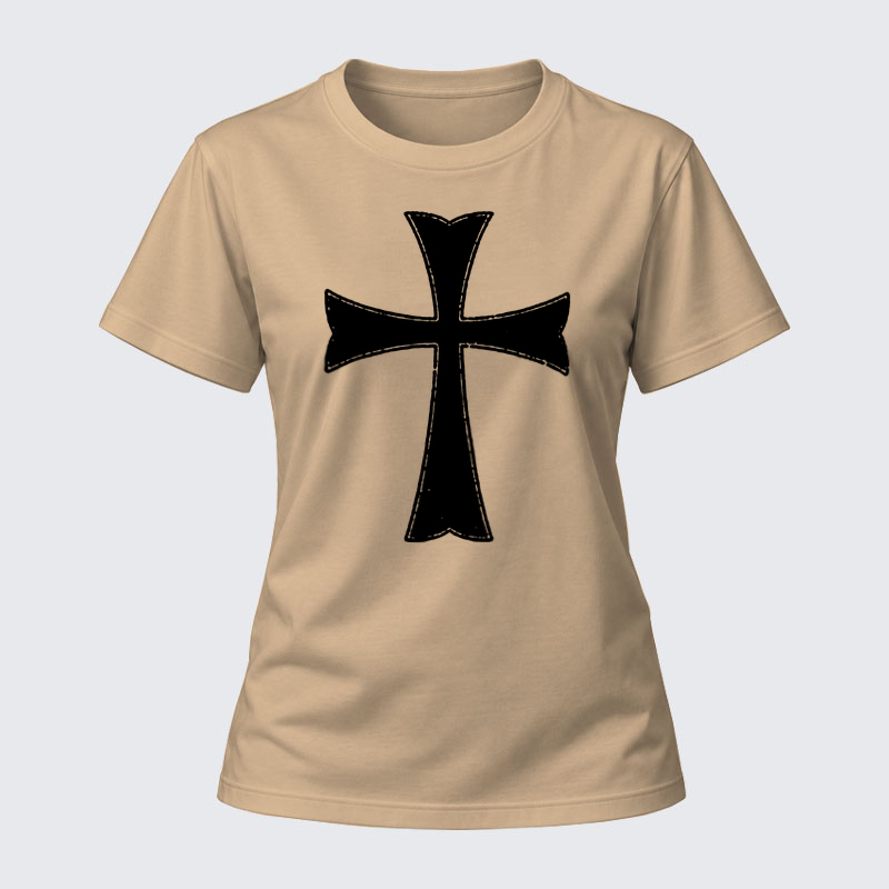 Women's T-shirts  - Knights Templar Crusader Cross   