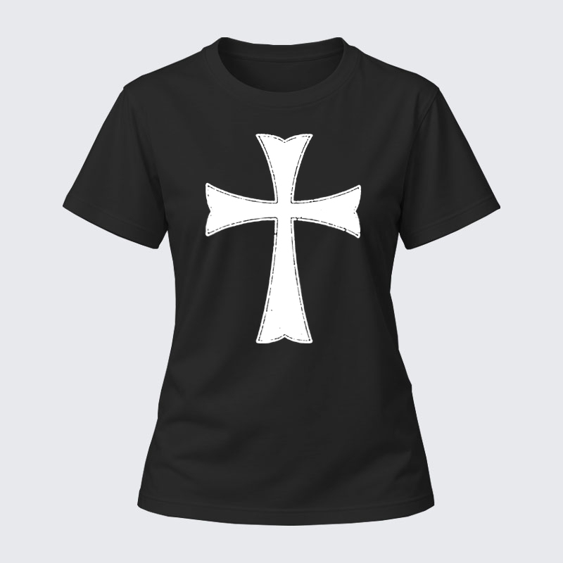 Women's T-shirts  - Knights Templar Crusader Cross   