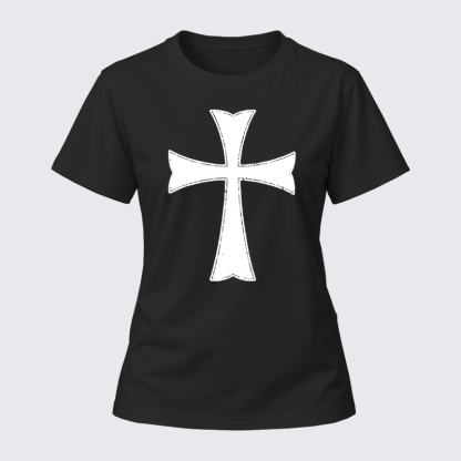 Women's T-shirts  - Knights Templar Crusader Cross   