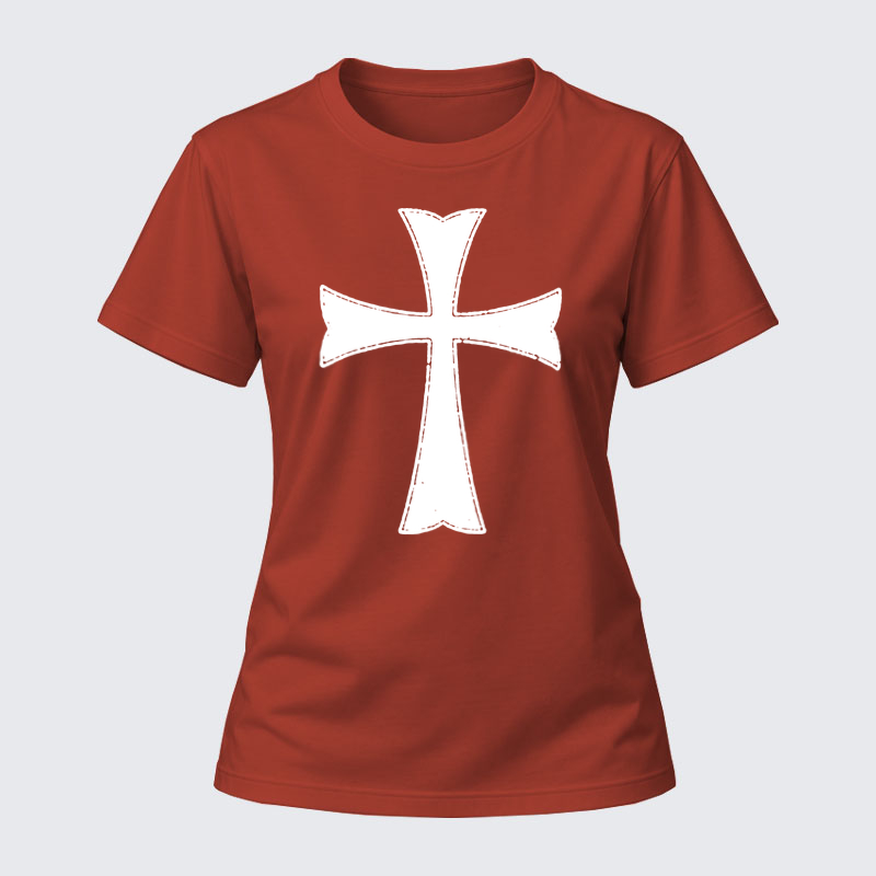 Women's T-shirts  - Knights Templar Crusader Cross   