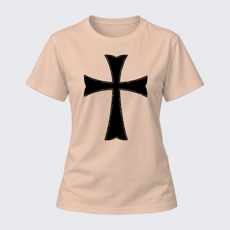 Women's T-shirts  - Knights Templar Crusader Cross   