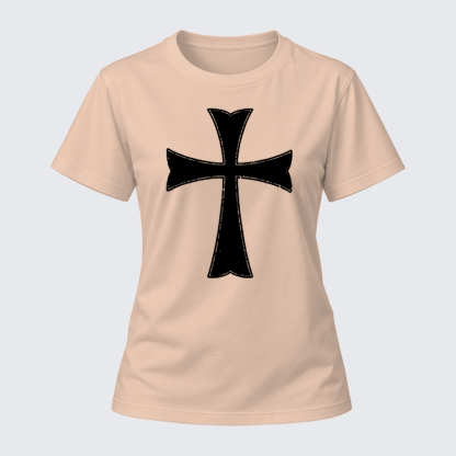 Women's T-shirts  - Knights Templar Crusader Cross   
