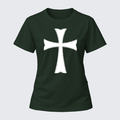 Women's T-shirts  - Knights Templar Crusader Cross   