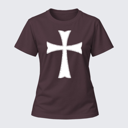 Women's T-shirts  - Knights Templar Crusader Cross   