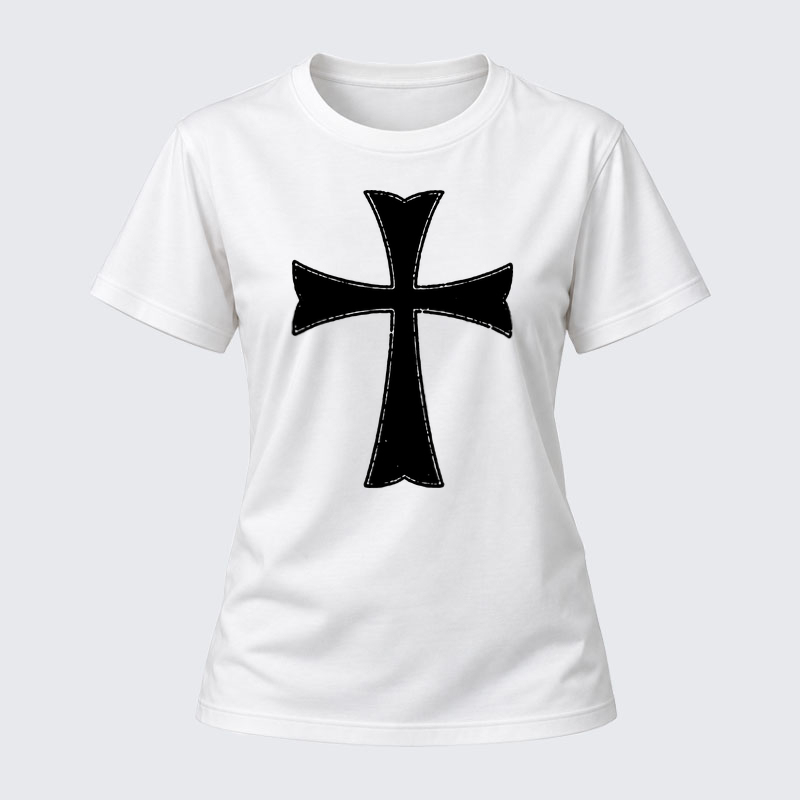 Women's T-shirts  - Knights Templar Crusader Cross   