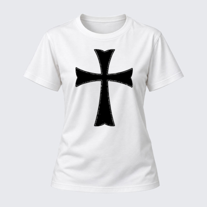 Women's T-shirts  - Knights Templar Crusader Cross   