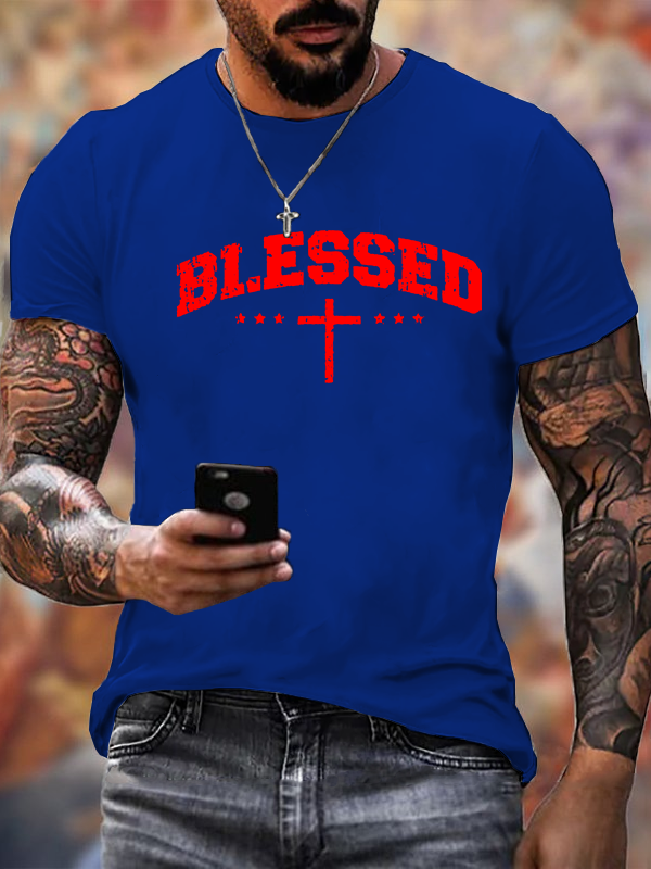 Blessed Cross Cotton T-Shirt
