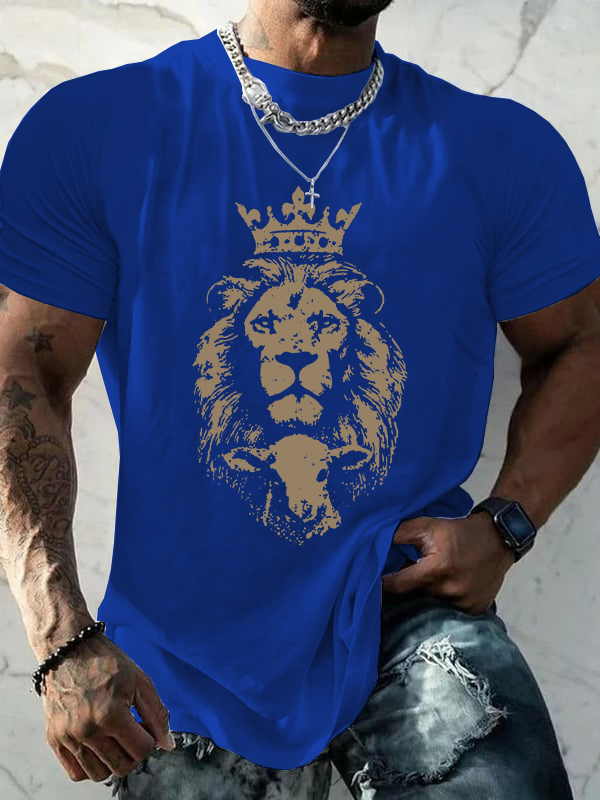 Cross Crew Neck Christian Cotton T-Shirt