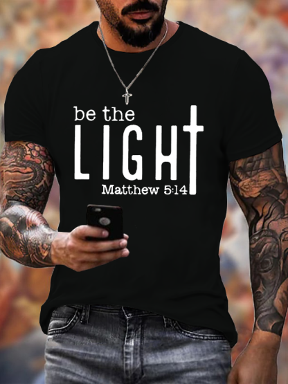 Be The Light Christian Cotton T-Shirt