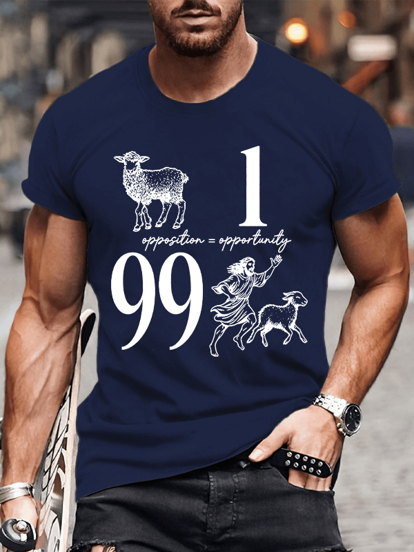 Opposition And Opportunity Christian Cotton T-Shirt