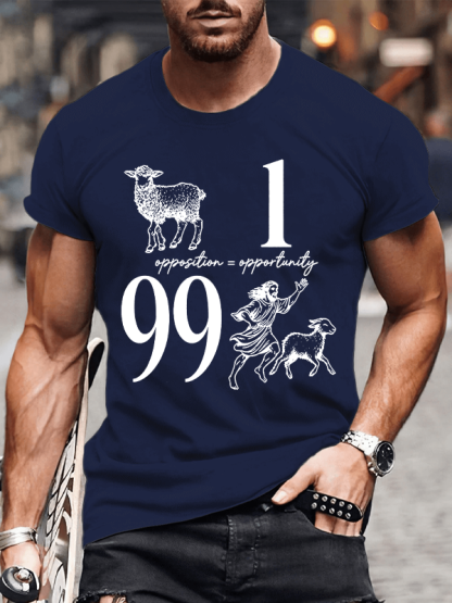 Opposition And Opportunity Christian Cotton T-Shirt