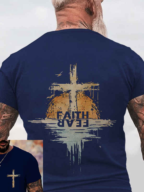 Faith over Fear Christian Cotton T-Shirt