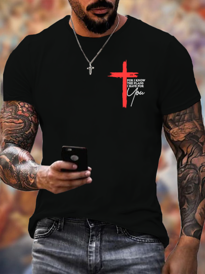 For I Know The Plans I Have For You Jeremiah 29:11 Christian Cotton T-Shirt